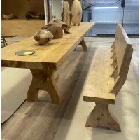 4-meter long pine table and benches