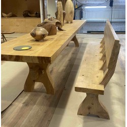 4-meter long pine table and benches